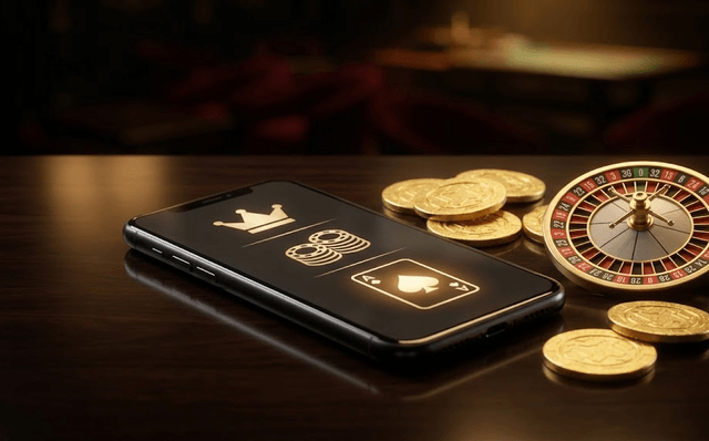 Casino-Kassenbereich auf einem Smartphone